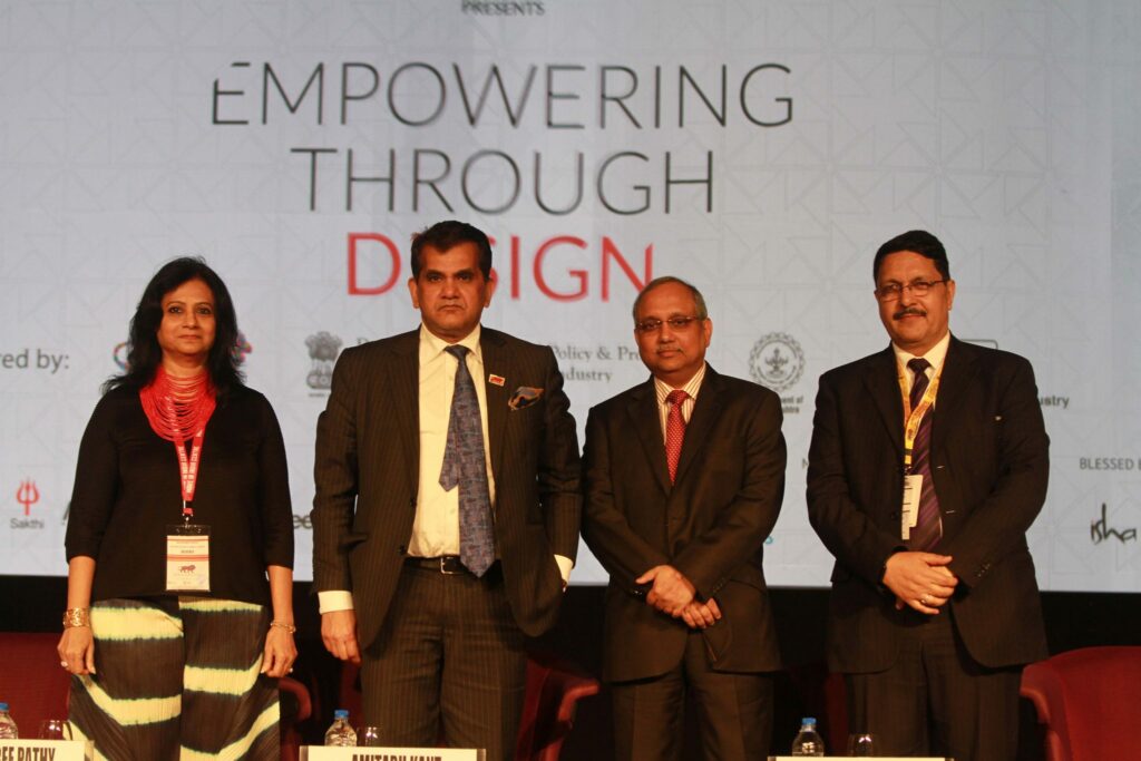 Ms. Rajshree Pathy, Dr Amitabh Kant, Chandrajit Banerjee and Dr. Pradyumna Vyas