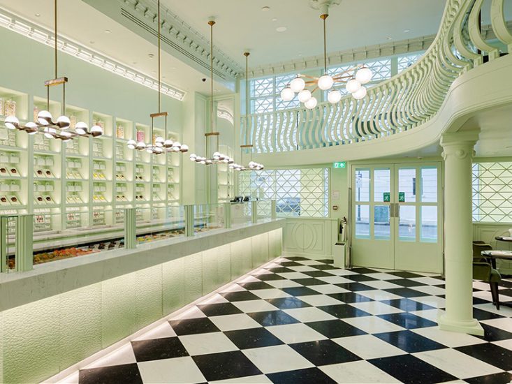 New In London Pradas Charming New Caff Housed In Harrods Design