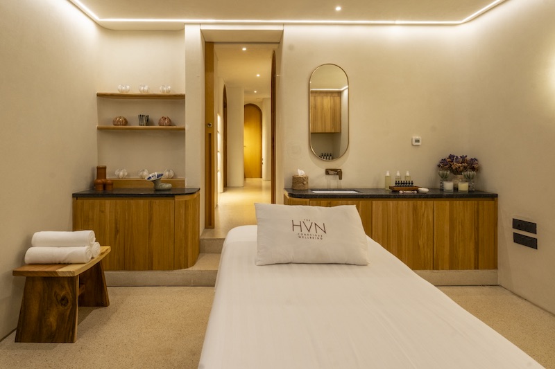 
Rooted in conscious luxury, HVN’s spa rituals are inspired by ‘Shinrin-Yoku’ that encompass their blend of clay masks, aromatic elixir oils, natural scrubs and floral baths bringing the experience of forest bathing in wellness.
 ( Image Credit: Amaraanth ) 
