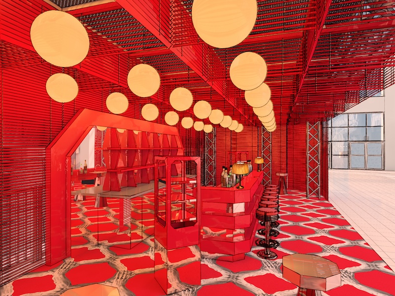 Red Bar Design Frankurt, Germany, Design, Cool places