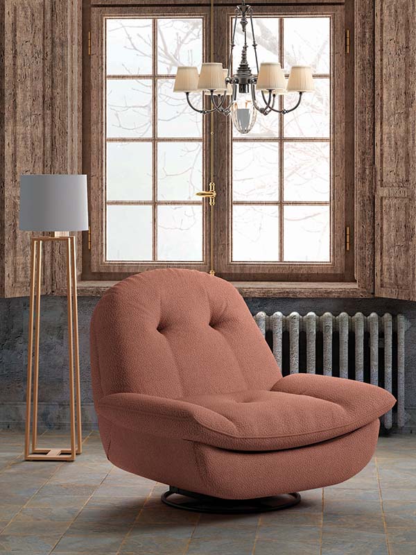 The comfy armchair from RR Décor paired with subdued grey, wooden and gold accents strikes a perfect balance. (Image Credits: Courtesy of RR Décor)